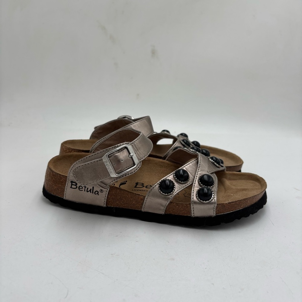 Birkenstock Betula Women’s 36 Silver Bejewelled Strappy Sandals